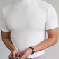 🎁2025 Nyår Hot Sale🎁Hög hals Slim Fit T-shirt för män