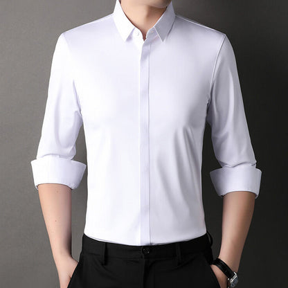 🎉2025 Nya Produkter Heta Försäljningar✨Men's Rynkfri Button-Down Skjorta