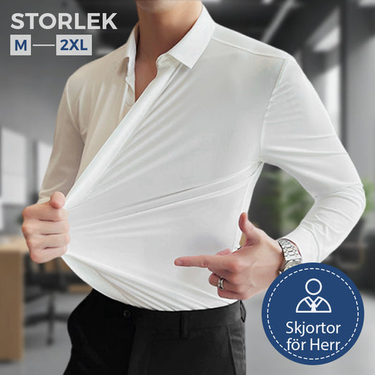 🎉2025 Nya Produkter Heta Försäljningar✨Men's Rynkfri Button-Down Skjorta