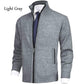 🍂Solid herrfärg Stående krage Moderiktig öppen cardigan Cardigan