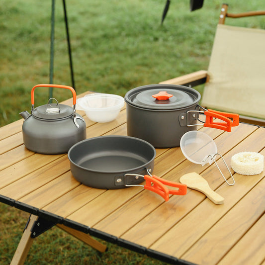 Aluminium Utomhus Camping Köksredskap Set