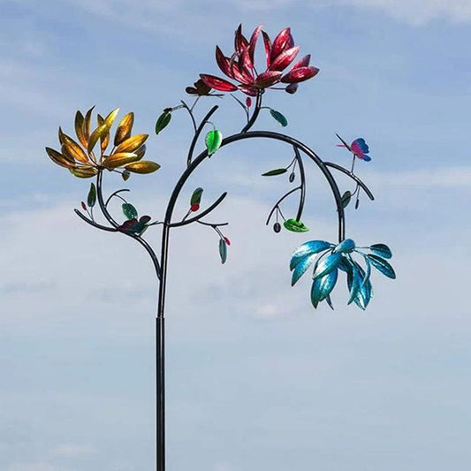 🔥Sista dagen 41% rabatt - Vacker sommar flerfärgade blommor vindsnurra