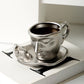 Metal Touching Face Creative Keramisk Kiss-kaffemugg