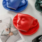 Metal Touching Face Creative Keramisk Kiss-kaffemugg