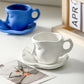 Metal Touching Face Creative Keramisk Kiss-kaffemugg
