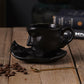 Metal Touching Face Creative Keramisk Kiss-kaffemugg