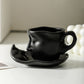 Metal Touching Face Creative Keramisk Kiss-kaffemugg