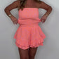 💗Sommar specialer💗Casual axelbandslös tryckt romper