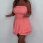 💗Sommar specialer💗Casual axelbandslös tryckt romper