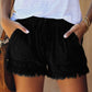 🌞2025 Sommar Ny 🌸 High Waist Drawstring Distressed Denim Shorts
