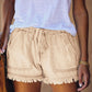 🌞2025 Sommar Ny 🌸 High Waist Drawstring Distressed Denim Shorts