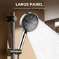 🔥 Högtrycksdusch med justerbar stråle – 15 cm panel & 7 lägen för maxad duschupplevelse! 🚿✨