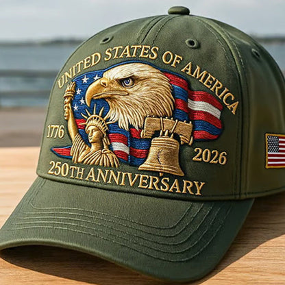 USA:s 250-årsjubileumsbasebollkeps