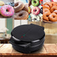 Elektrisk mini-doughnutmaskin med non-stick-yta