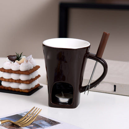Keramisk chokladfonduemugg