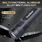 Multifunktionell mini-ficklampa i aluminiumlegering