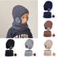 Vinter mössa Scarf Set Varm stickad mössa