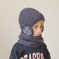 Vinter mössa Scarf Set Varm stickad mössa