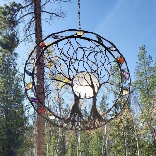 🎁2023-Julen Hot Rea🎁49% Circle of Life Garden Wall Art, The Moon Huggers