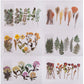 48 st Stora Torkade Blommor Stickers Set