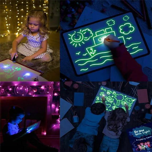 🎁2023-Julen Hot Rea🎁🌟Magic LED Light Drawing Pad - Släpp barnens kreativitet!☀